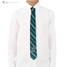 Kids Woven Crest Slytherin Tie