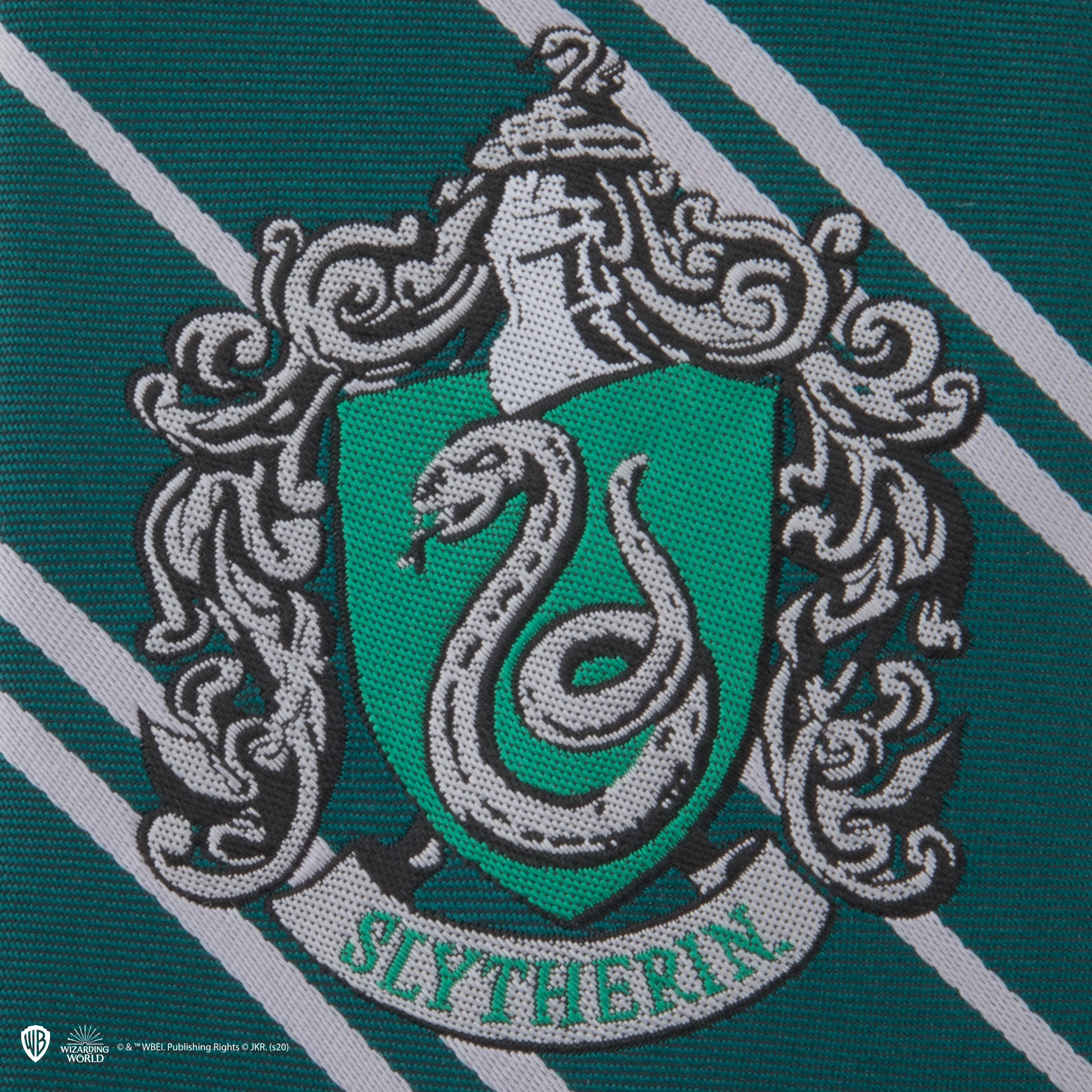 Kids Woven Crest Slytherin Tie