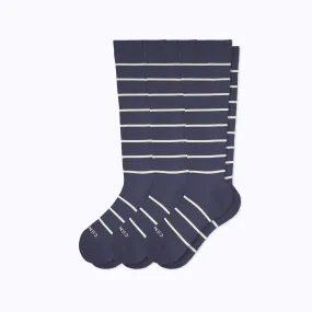 Knee-High Compression Socks - 3 Pack Stripes