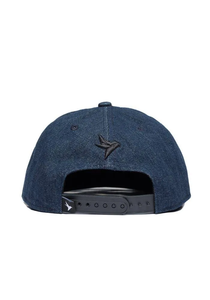 Konus Men's 5 Panel Denim Snapback Navy