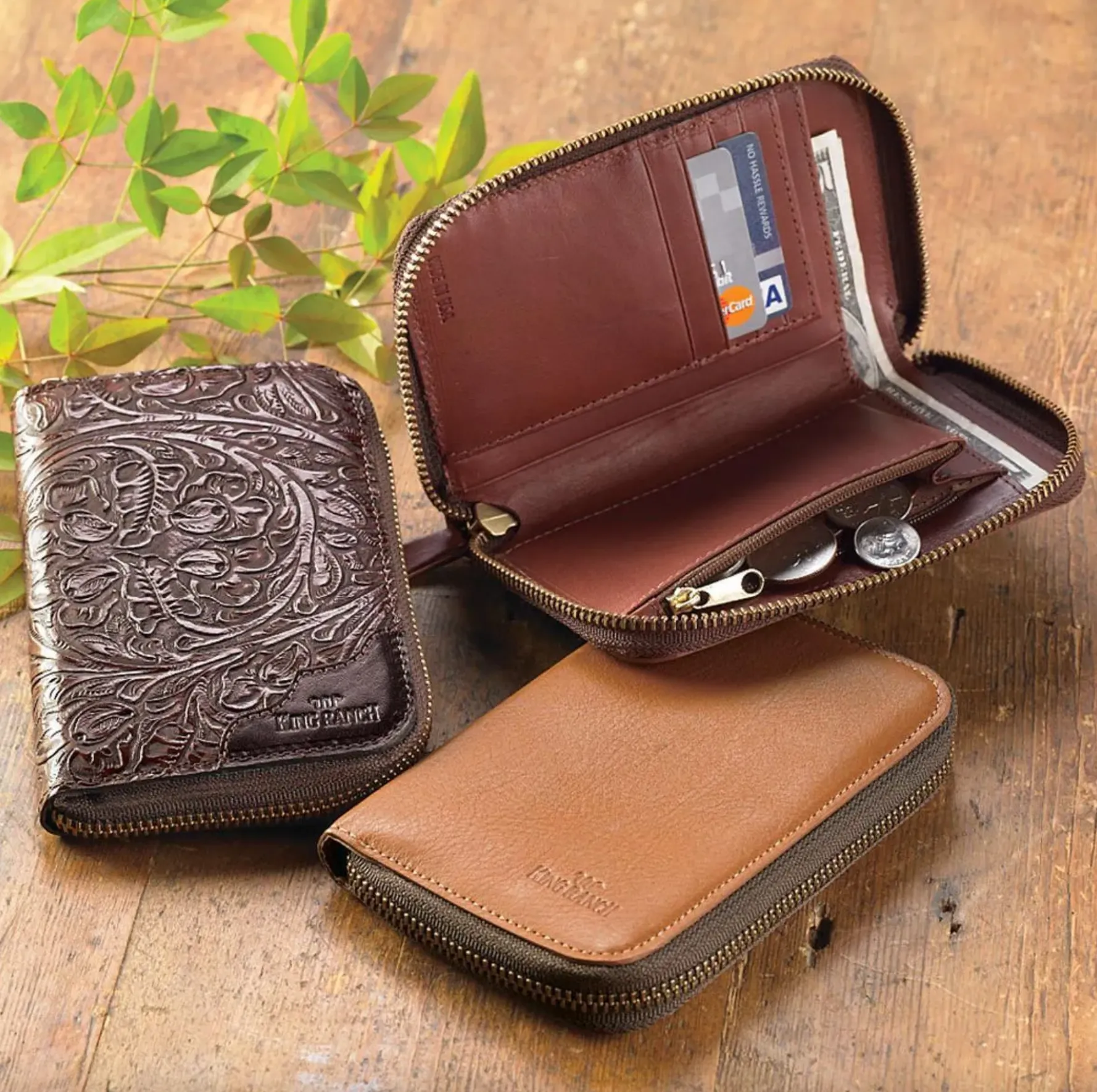 Leather Zip Wallet