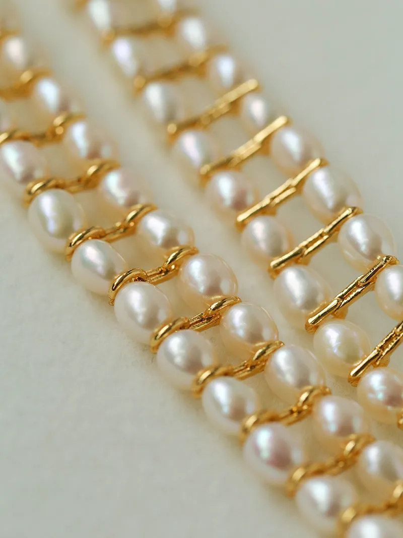 Love Choker Vintage Double Strand Pearls