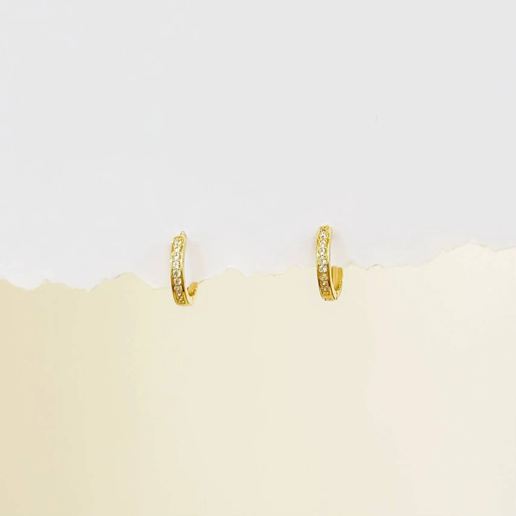 Lunaria Huggie Hoop Earrings