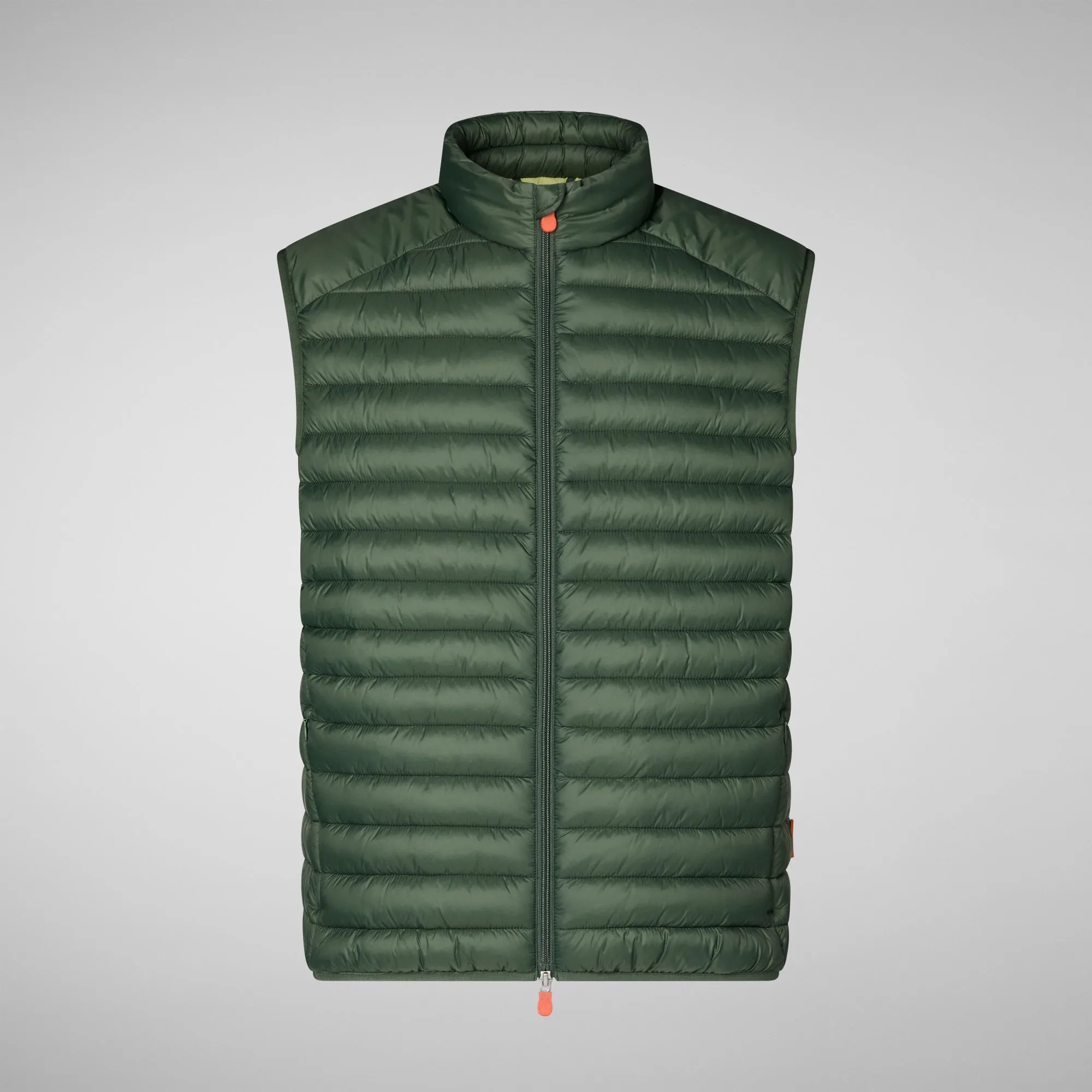 Man's vest Adam in thyme green