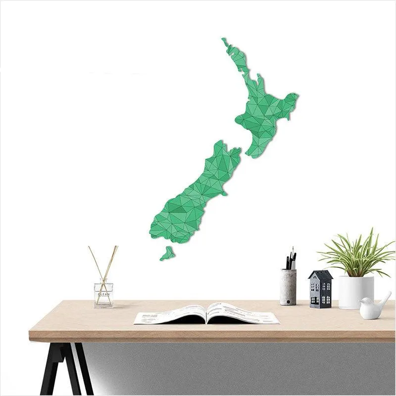 Map of New Zealand Wall Panel