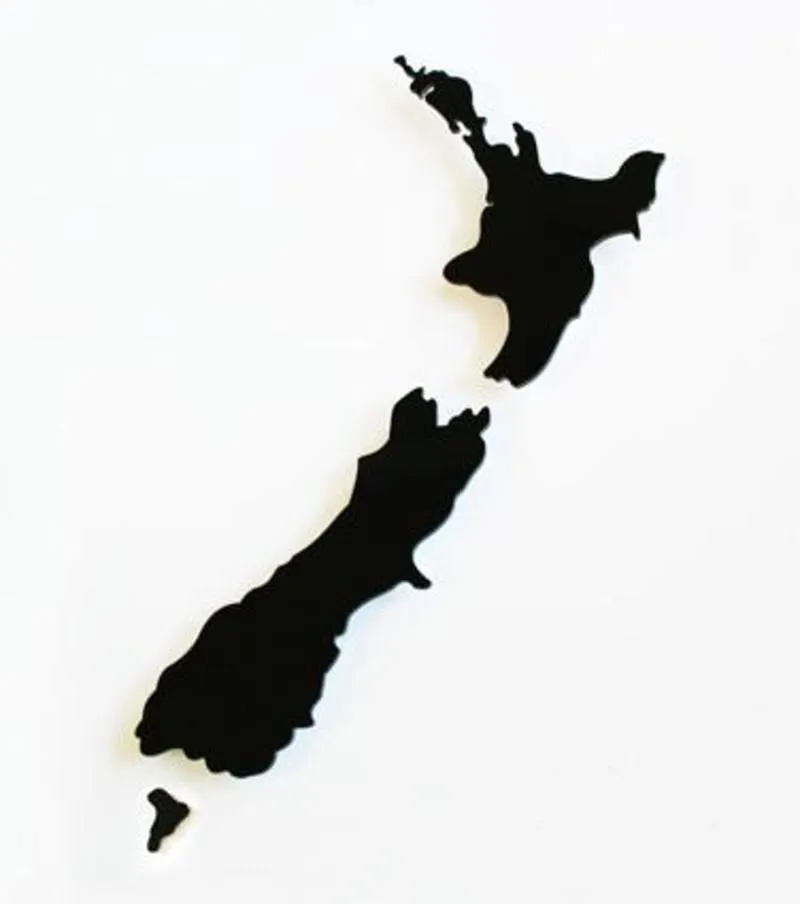 Map of New Zealand Wall Panel