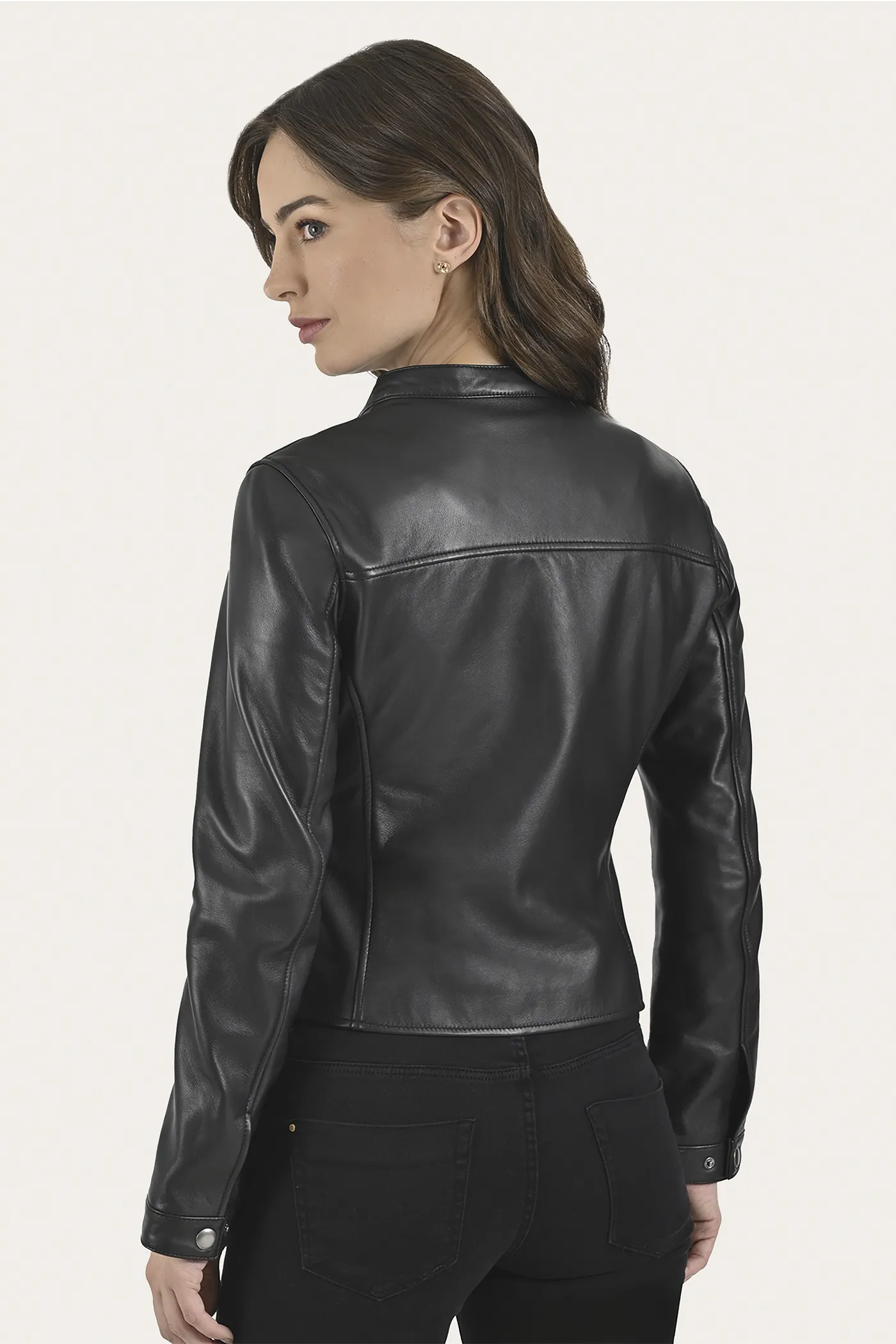 Modern Biker-racer Leather Jacket