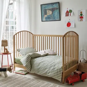 Pear Seersucker Kids Stripe Cotton Bedding Set