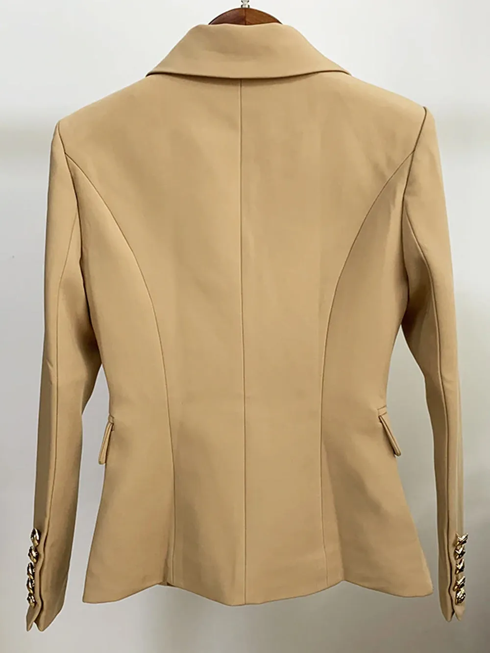 PENELOPE Double-Breasted Blazer in Beige