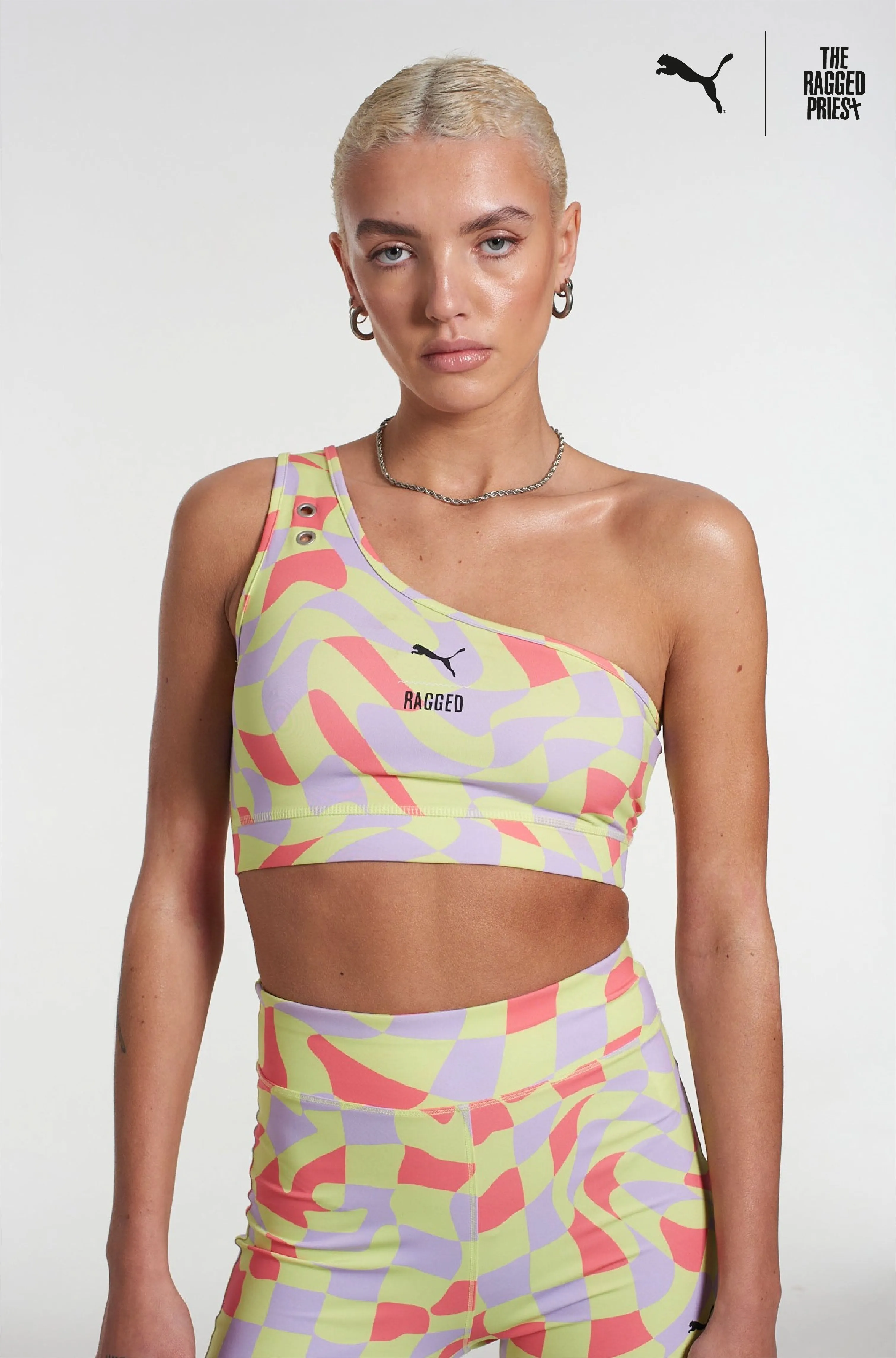 Puma X The Ragged Priest All Over Print Crop Top