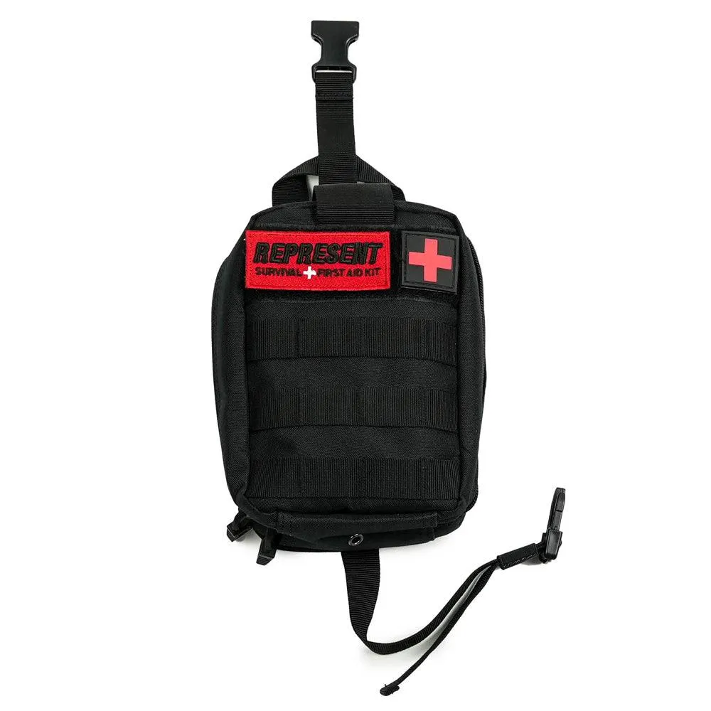 Ready Kit   First Aid Molle EMT Pouch 200  Pcs. Set [BLACK] PREPARED EDITION