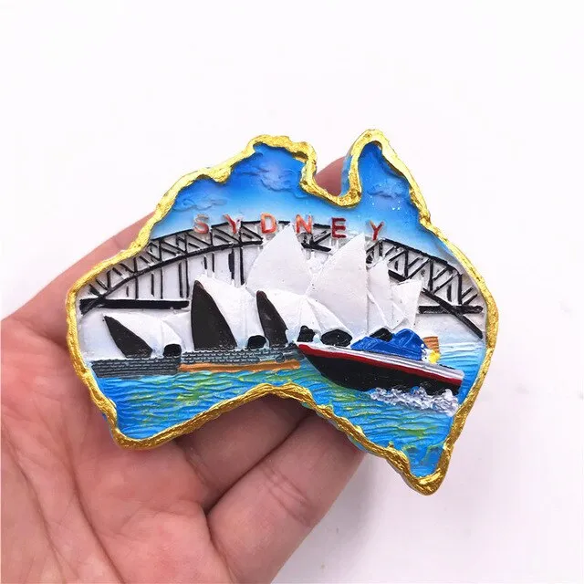 Resin with Magnet - Australia Themes