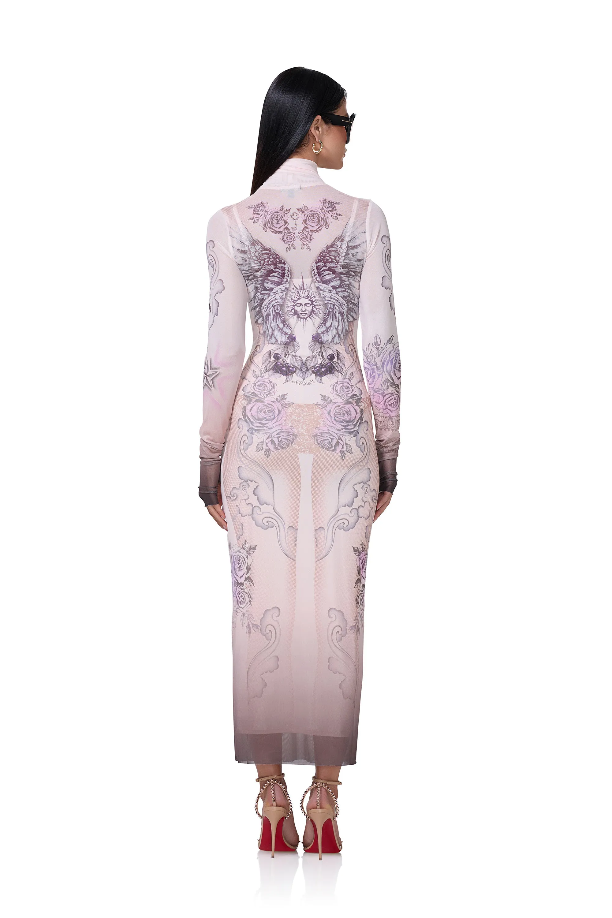 Shailene Dress - Lilac Tattoo