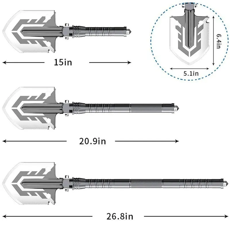 ShovelX® | Unbreakable 23-in-1 Tactical Survival Shovel