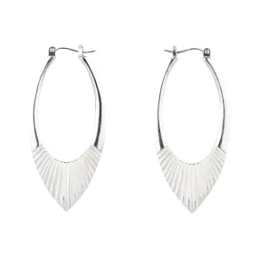 Silver Large Helios Hoops