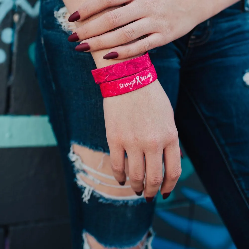 Strength & Beauty Breast Cancer Bracelet