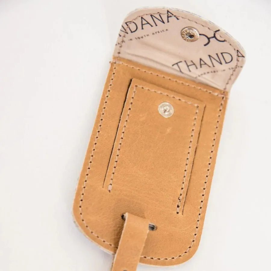 Thandana Leather Luggage Stud Tag