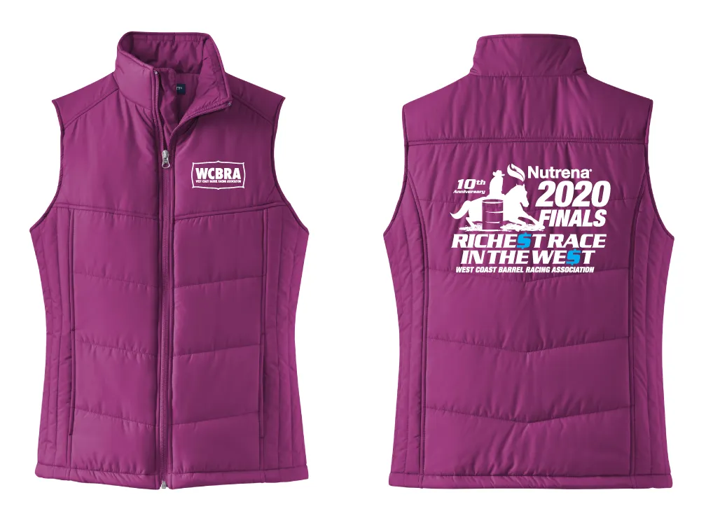 WCBRA Ladies Puffy Vest - FREE SHIPPING